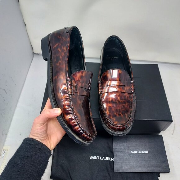 YSL Yves Saint Laurent MENS Le Loafer Tortoiseshell Logo Loafer main image 9
